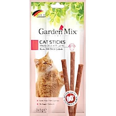 Gardenmix Kuzu Etli Kedi Stick Ödül 3*5g 50li
