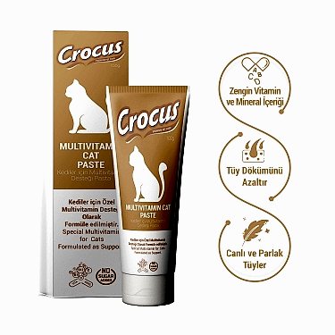 Crocus Kedi Multivitamin Macun 100 Gram