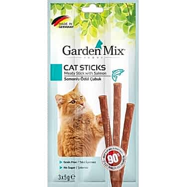 Gardenmix Somonlu Kedi Stick Ödül 3*5g 50‘li
