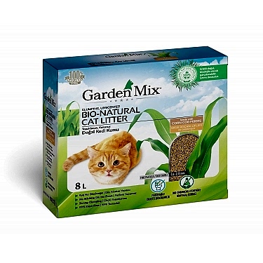 Gardenmix Topaklanan Mısır Lifli Kedi Kumu 8l