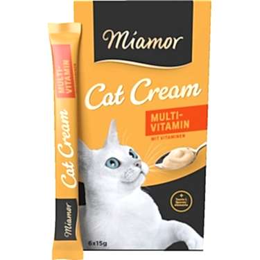 Mıamor Cream Multi Vitamin Kedi Ödülü 6x15 G