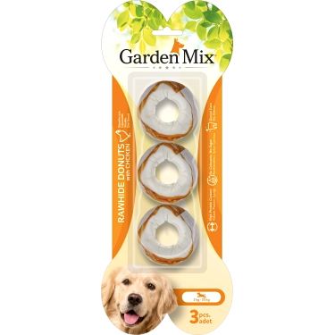 Garden Mıx Tavuklu Donut Kemik 3'lü 6.3 Cm
