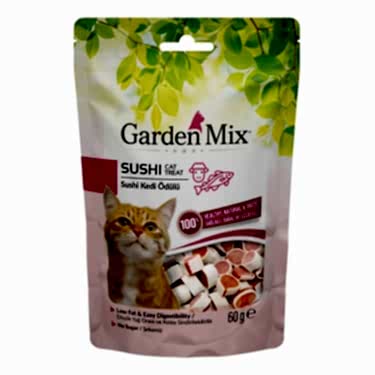 Garden Mıx Kuzulu Sushi Kedi Ödülü 60 Gr